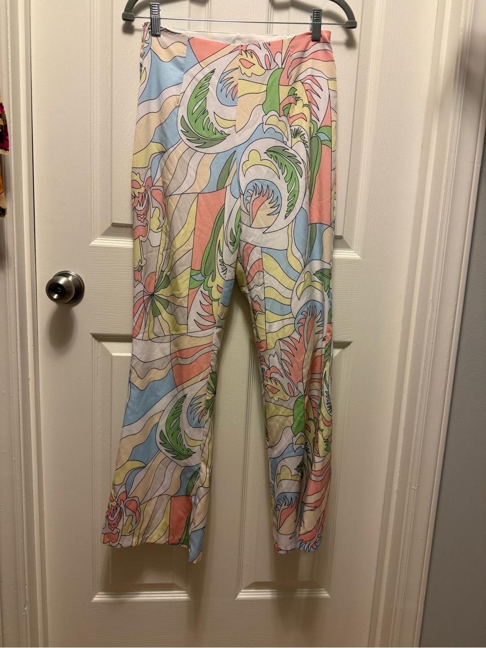 Princess Polly Pastel Swirl Wide-Leg Pants